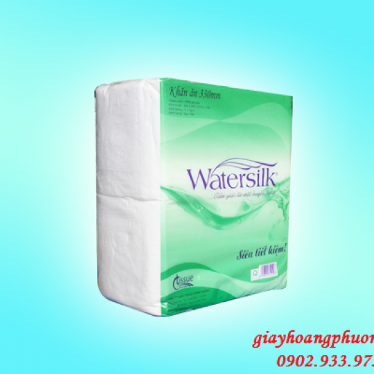 khăn ăn Watersilk 330 x330 đóng cân